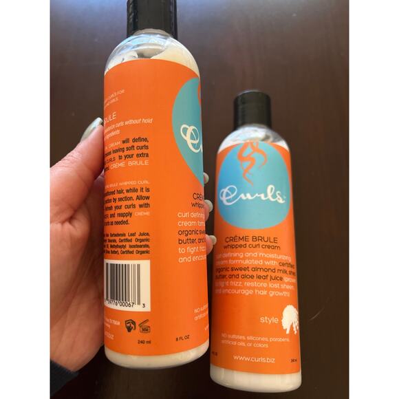 2x Curls Creme Brule Whipped Curl Cream Curl Defining & Moisturizing, 8 fl oz - Picture 4 of 6